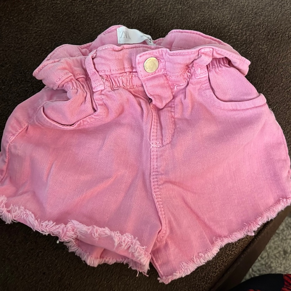 Zara 18-24 month toddler pink shorts